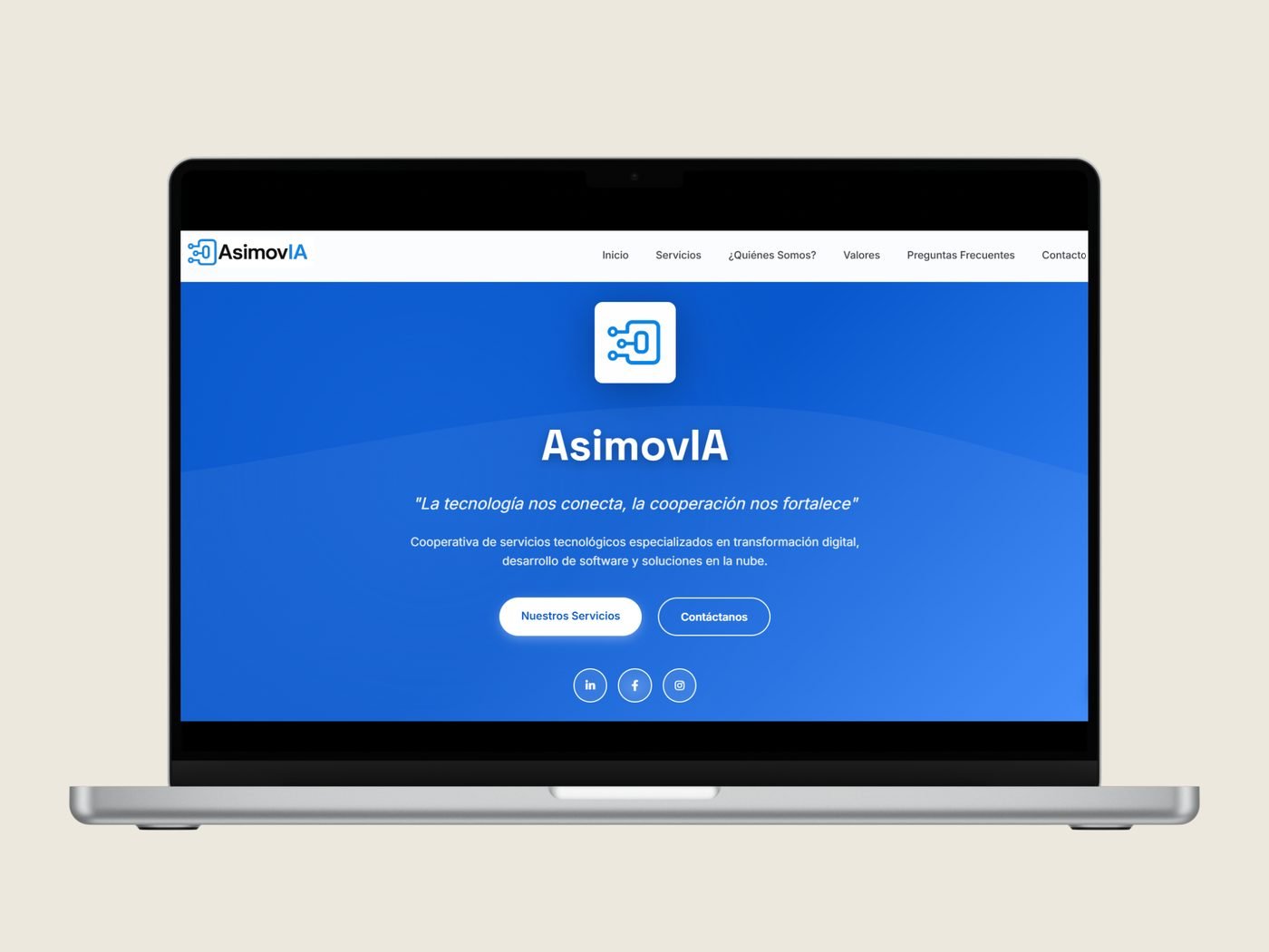 Sitio web de AsimovIA